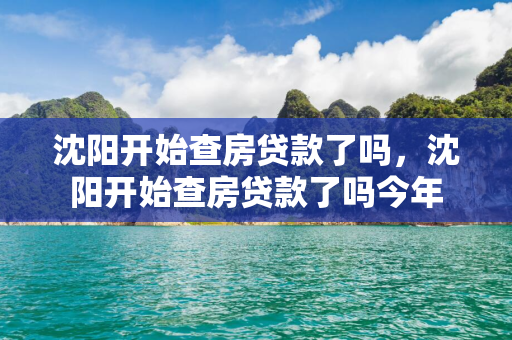 哈尔滨开始查房贷款了吗，哈尔滨开始查房贷款了吗今年